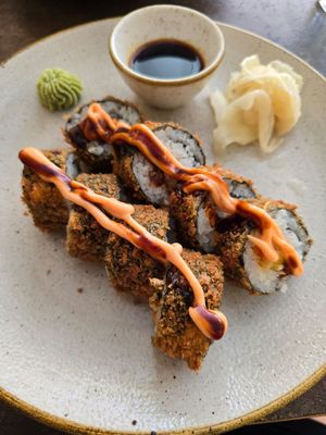 Sushi Crispy Roll at Nordvegan in Oslo
