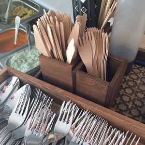 reusable cutlery! at Nordvegan in Oslo