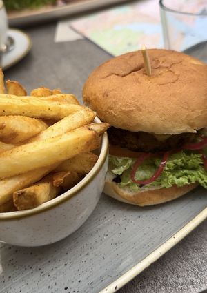 Delicious burgers   at Nordvegan in Oslo