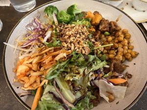 Buddha bowl  at Nordvegan in Oslo