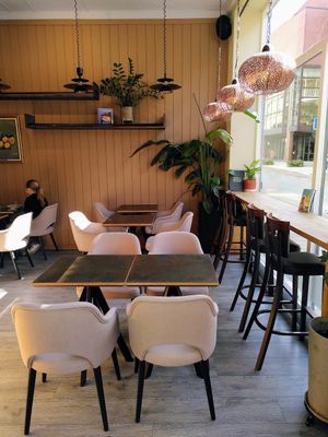Eat-in space at Nordvegan in Oslo