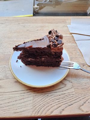 Chocolate Cake at Nordvegan in Oslo