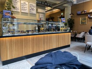 Food counter  at Nordvegan in Oslo