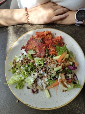 Lasagne at Nordvegan in Oslo