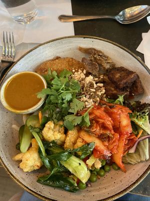 Buddha bowl  at Nordvegan in Oslo