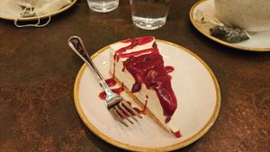 Cheesecake at Nordvegan in Oslo