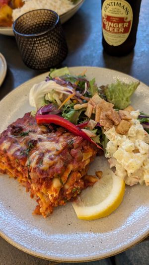 Vegan Lasagna at Nordvegan in Oslo