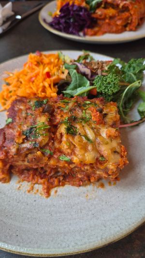 Lasagne at Nordvegan in Oslo