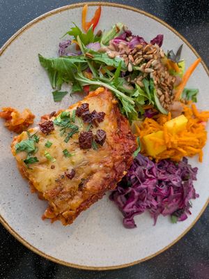 Lasagne at Nordvegan in Oslo