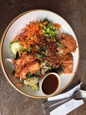 Buddha bowl  at Nordvegan in Oslo