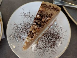 Snickers cake at Nordvegan in Oslo