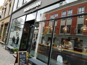 Outside at Nordvegan in Oslo