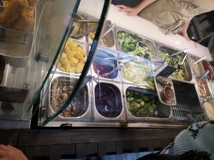 Salad bar at Nordvegan in Oslo
