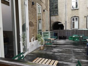 Outside terras at Nordvegan in Oslo