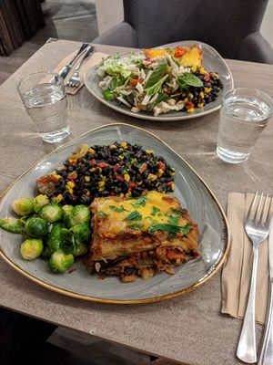 Moussaka & Lasagne at Nordvegan in Oslo