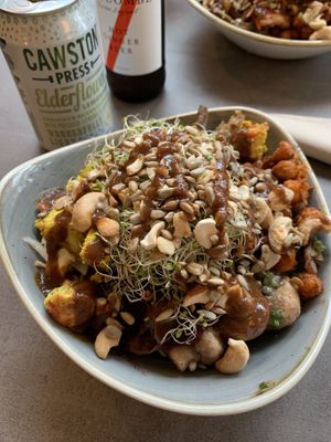 Buddha bowl at Nordvegan in Oslo