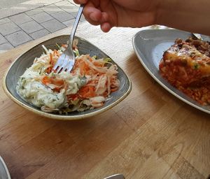 mixed salad with dzatziki at Nordvegan in Oslo