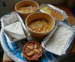 Delivery during lockdown at Le Faitout Vegan in Paris