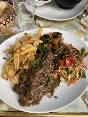 Grain sausage  at Le Faitout Vegan in Paris