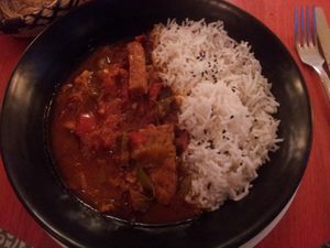 Tempeh basquaise at Le Faitout Vegan in Paris