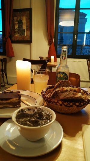 Truffle black bean + opera at Le Faitout Vegan in Paris