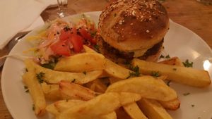 Vegan burger ! at Le Faitout Vegan in Paris