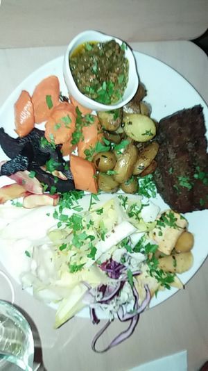 steak frites vegan 15 euros at Le Faitout Vegan in Paris