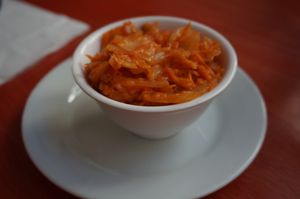 Kimchi at Le Faitout Vegan in Paris