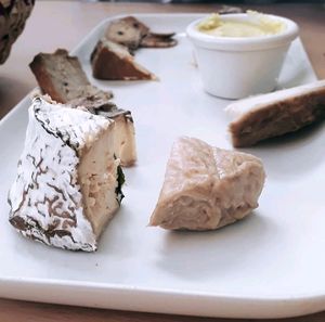 cheese plate (small one) at Le Faitout Vegan in Paris