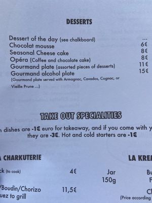 Desserts  at Le Faitout Vegan in Paris