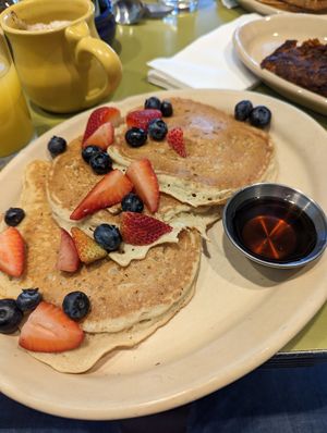 Vegan pancakes at Snooze in Houston