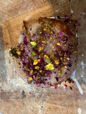 Love Cake is made with organic wheat, sugar, cardamom, oranges, nutmeg, almonds, cashews, and pistachios.  at Lokal Bread in Williamsburg