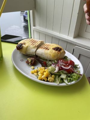 Cheeze Sundried tomato and pesto panini   at Musicker in Isle Of Bute