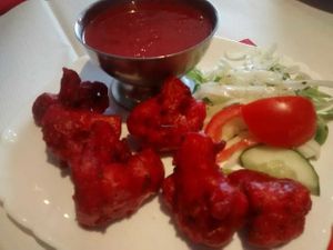 Cauliflower pakora at India Pavilion in Rothesay
