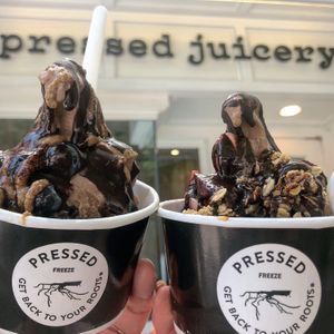 Chocolate freeze at Pressed Juicery in San Jose