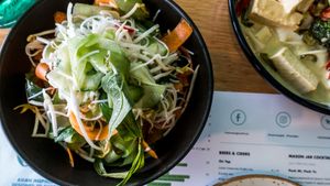Rice Noodle Salad at Wah Wah Gee in Geelong