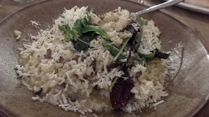 Mushroom risotto at The Emporium in Clitheroe
