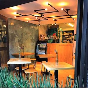 Aura Vegana, búscano dentro del Mercado del Carmen Coyoacán.  at Aura Vegana in Mexico City