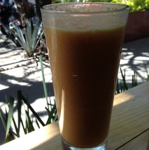licuado at Aura Vegana in Mexico City