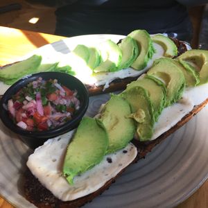Molletes at Aura Vegana in Mexico City