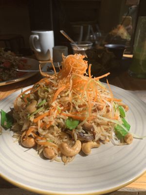 Fried rice at Aura Vegana in Mexico City