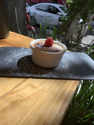 Creme Brûlée  at Aura Vegana in Mexico City