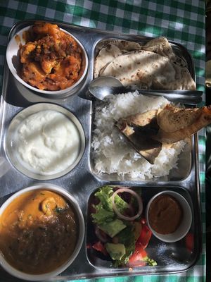 non-veg lunch at Avocado Garden in Palolem