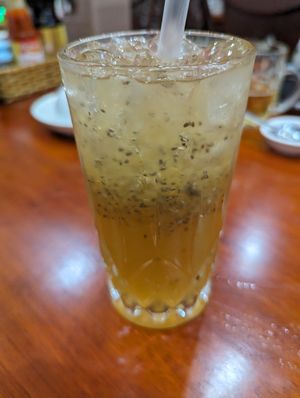 Peach chia seed iced tea at Ho Lo Quan in Hoi An