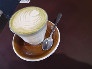 Matcha latte at Full Circle - Zuid in Ghent