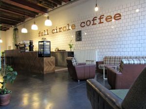 View of the counter at Full Circle - Zuid in Ghent