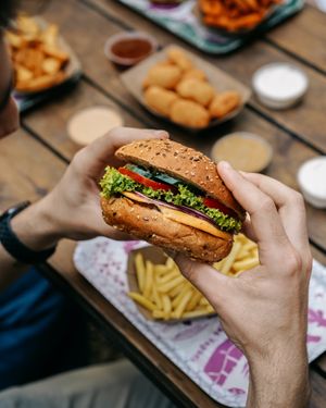 This Burger, called Lord Seitan was just fantastic.😍 at Las Vegan's - Kazinczy Trailer in Budapest