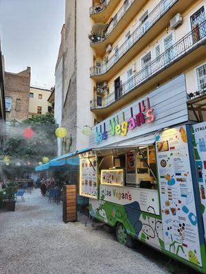 food truck street! at Las Vegan's - Kazinczy Trailer in Budapest