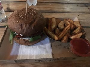 Forest burger  at Las Vegan's - Kazinczy Trailer in Budapest
