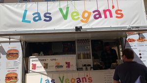 Stall at Las Vegan's - Kazinczy Trailer in Budapest